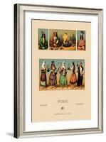 Traditional Dress of Persia-Racinet-Framed Art Print