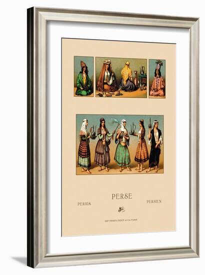 Traditional Dress of Persia-Racinet-Framed Art Print