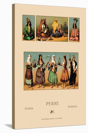 Traditional Dress of Persia-Racinet-Stretched Canvas