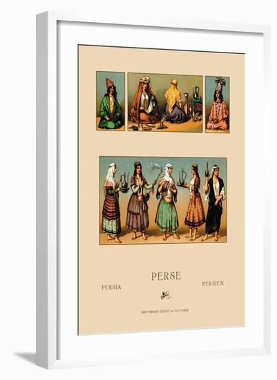 Traditional Dress of Persia-Racinet-Framed Art Print