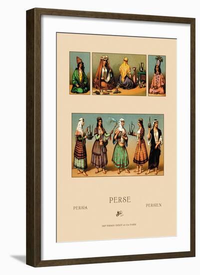 Traditional Dress of Persia-Racinet-Framed Art Print