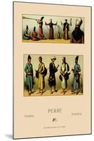 Traditional Dress of Persia-Racinet-Mounted Art Print