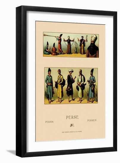 Traditional Dress of Persia-Racinet-Framed Art Print