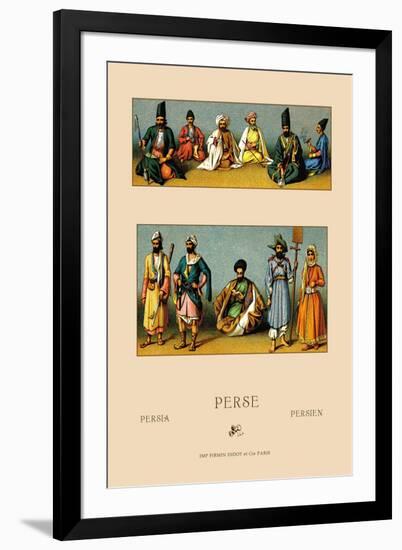 Traditional Dress of Persia-Racinet-Framed Art Print