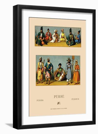 Traditional Dress of Persia-Racinet-Framed Art Print