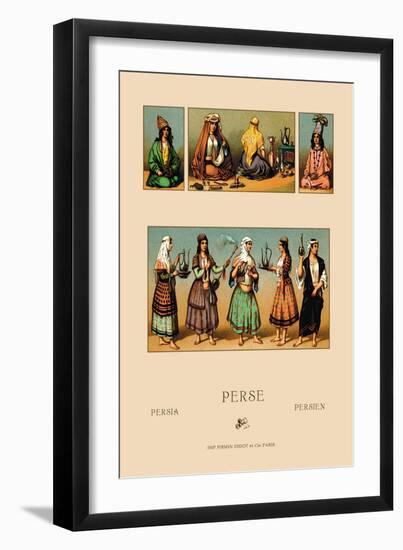 Traditional Dress of Persia-Racinet-Framed Art Print