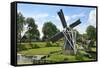 Traditional Dutch Windmill, Zuiderzee Open Air Museum, Lake Ijssel-Peter Richardson-Framed Stretched Canvas