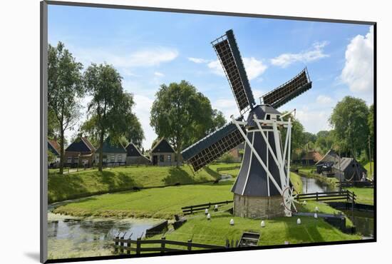 Traditional Dutch Windmill, Zuiderzee Open Air Museum, Lake Ijssel-Peter Richardson-Mounted Photographic Print