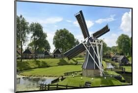 Traditional Dutch Windmill, Zuiderzee Open Air Museum, Lake Ijssel-Peter Richardson-Mounted Photographic Print