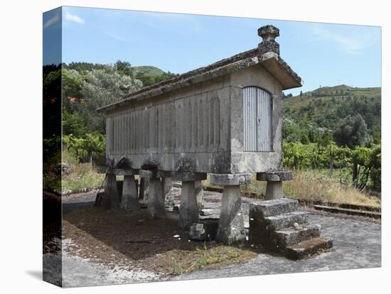 Traditional Elevated Stone Granary (Espigueiro), Used for Storing Corn, Close to the Village of Soa-Stuart Forster-Stretched Canvas