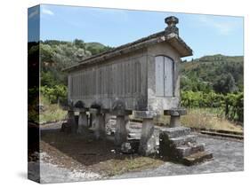 Traditional Elevated Stone Granary (Espigueiro), Used for Storing Corn, Close to the Village of Soa-Stuart Forster-Stretched Canvas