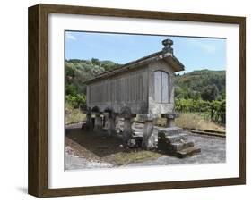 Traditional Elevated Stone Granary (Espigueiro), Used for Storing Corn, Close to the Village of Soa-Stuart Forster-Framed Photographic Print