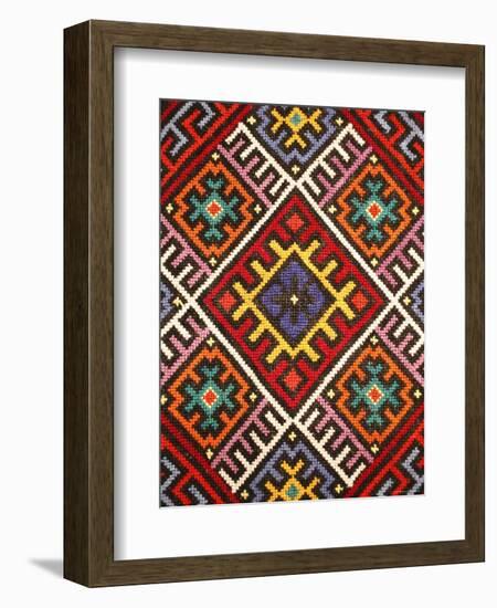 Traditional embroidery, Zakarpattia Oblast, Transcarpathia, Ukraine-Ivan Vdovin-Framed Photographic Print