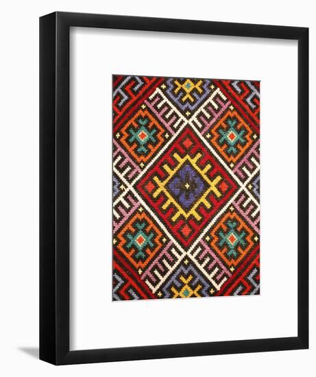 Traditional embroidery, Zakarpattia Oblast, Transcarpathia, Ukraine-Ivan Vdovin-Framed Photographic Print