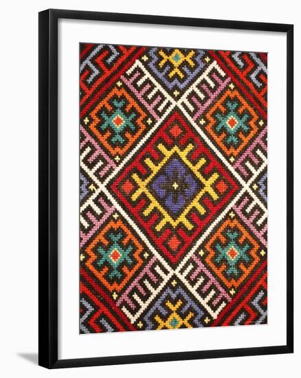 Traditional embroidery, Zakarpattia Oblast, Transcarpathia, Ukraine-Ivan Vdovin-Framed Photographic Print