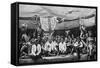 Traditional Enemies Assembled at a Peace Conference in Claudetown, Sarawak, C1899-Charles Hose-Framed Stretched Canvas