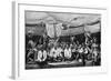 Traditional Enemies Assembled at a Peace Conference in Claudetown, Sarawak, C1899-Charles Hose-Framed Giclee Print