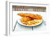 Traditional English Fish and Chips-Pixelbliss-Framed Photographic Print