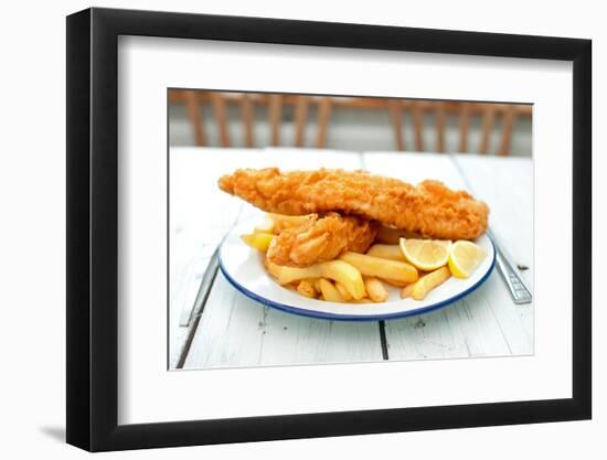 Traditional English Fish and Chips-Pixelbliss-Framed Photographic Print