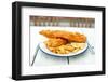 Traditional English Fish and Chips-Pixelbliss-Framed Photographic Print