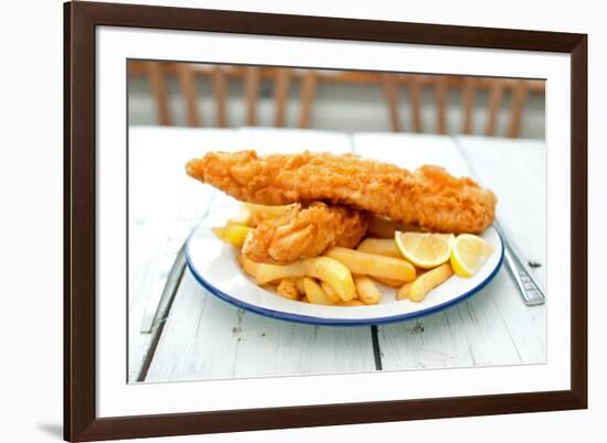 Traditional English Fish and Chips-Pixelbliss-Framed Photographic Print