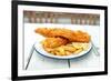 Traditional English Fish and Chips-Pixelbliss-Framed Photographic Print