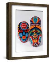 Traditional Ethnic Arts, Huichol Indian Beadwork, Huichol Mythology, Mexico-Russell Gordon-Framed Photographic Print