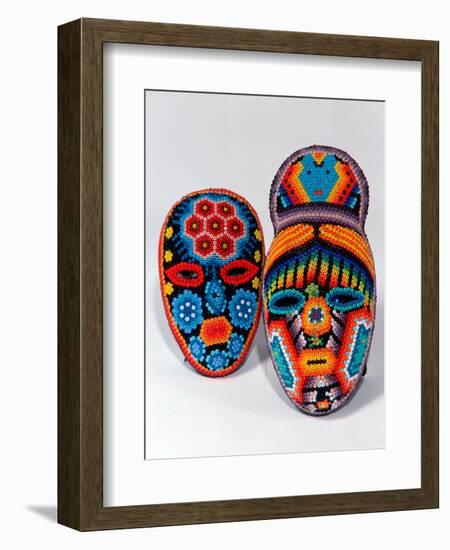 Traditional Ethnic Arts, Huichol Indian Beadwork, Huichol Mythology, Mexico-Russell Gordon-Framed Photographic Print