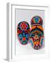 Traditional Ethnic Arts, Huichol Indian Beadwork, Huichol Mythology, Mexico-Russell Gordon-Framed Photographic Print