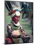 Traditional Facial Decoration and Head Dress of Feathers, Papua New Guinea-Ian Griffiths-Mounted Photographic Print