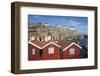 Traditional Falu Red Fishermen's Houses in Harbour, Sweden-Stuart Black-Framed Photographic Print