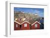 Traditional Falu Red Fishermen's Houses in Harbour, Sweden-Stuart Black-Framed Photographic Print