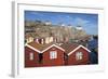 Traditional Falu Red Fishermen's Houses in Harbour, Sweden-Stuart Black-Framed Photographic Print