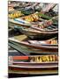 Traditional Ferry Boats That Cross the Irrawaddy River from Mawtin Jetty to Dalah Township-Lee Frost-Mounted Photographic Print