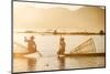 Traditional Fisherman on Inle Lake, Shan State, Myanmar (Burma), Asia-Jordan Banks-Mounted Photographic Print