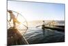 Traditional Fisherman on Inle Lake, Shan State, Myanmar (Burma), Asia-Jordan Banks-Mounted Photographic Print