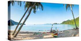 Traditional Fishing Boat in Sungai Pinang, Sumatra, Indonesia, Southeast Asia-John Alexander-Stretched Canvas