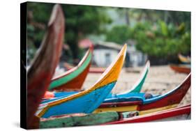 Traditional Fishing Boat in Sungai Pinang, Sumatra, Indonesia, Southeast Asia-John Alexander-Stretched Canvas
