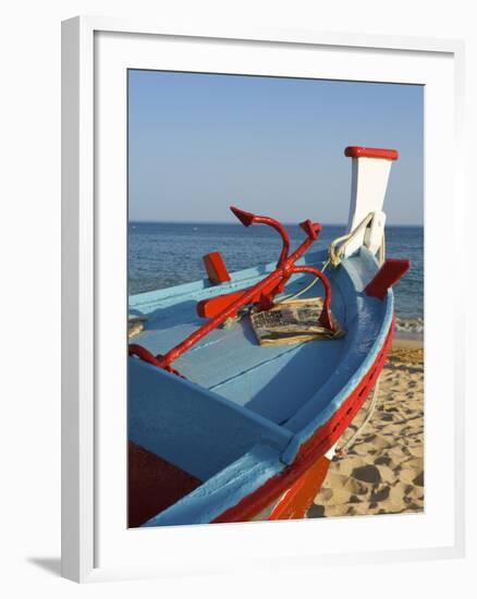 Traditional Fishing Boats, Algarve, Portugal-Katja Kreder-Framed Photographic Print