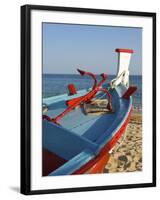 Traditional Fishing Boats, Algarve, Portugal-Katja Kreder-Framed Photographic Print