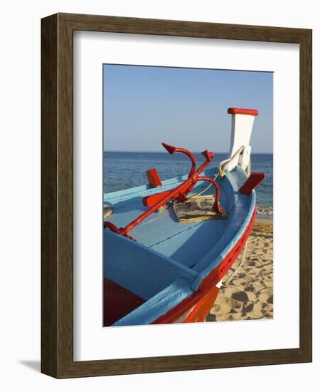 Traditional Fishing Boats, Algarve, Portugal-Katja Kreder-Framed Photographic Print