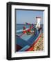 Traditional Fishing Boats, Algarve, Portugal-Katja Kreder-Framed Photographic Print