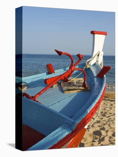 Traditional Fishing Boats, Algarve, Portugal-Katja Kreder-Stretched Canvas