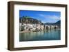 Traditional fishing boats and fishermens houses, Cefalu, Sicily, Italy, Europe-Marco Simoni-Framed Photographic Print