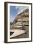 Traditional Fishing Boats and the Colourful Town of Positano-Martin Child-Framed Photographic Print