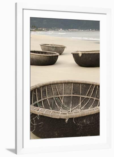 Traditional Fishing Boats, Bac My an Beach, Hoi An, Da Nang, Vietnam-Cindy Miller Hopkins-Framed Photographic Print