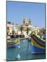 Traditional Fishing Boats, Marsaxlokk, Malta-Katja Kreder-Mounted Photographic Print