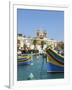 Traditional Fishing Boats, Marsaxlokk, Malta-Katja Kreder-Framed Photographic Print