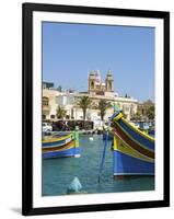 Traditional Fishing Boats, Marsaxlokk, Malta-Katja Kreder-Framed Photographic Print