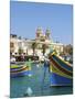 Traditional Fishing Boats, Marsaxlokk, Malta-Katja Kreder-Mounted Photographic Print